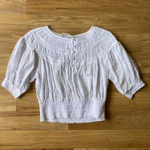 ANTHROPOLOGIE || white cotton shirt